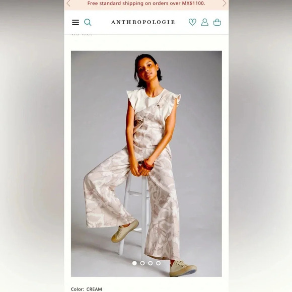 Anthropologie Pants - Maeve Anthropologie overalls linen boho jumpsuit printed xs boho spring casual